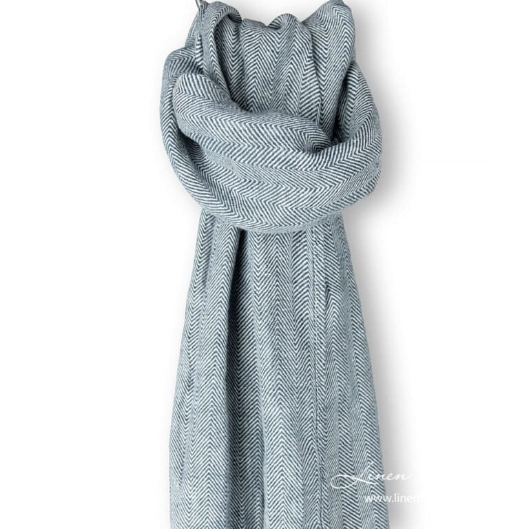 Blue linen shawl ULTRA.