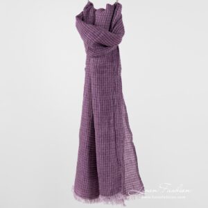 MARE violet linen shawl