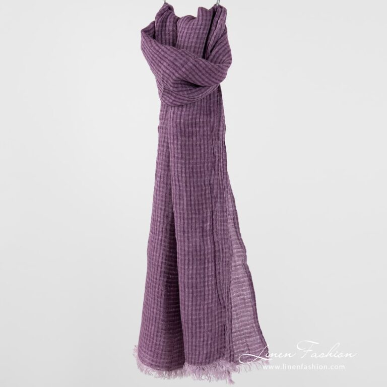 MARE violet linen shawl