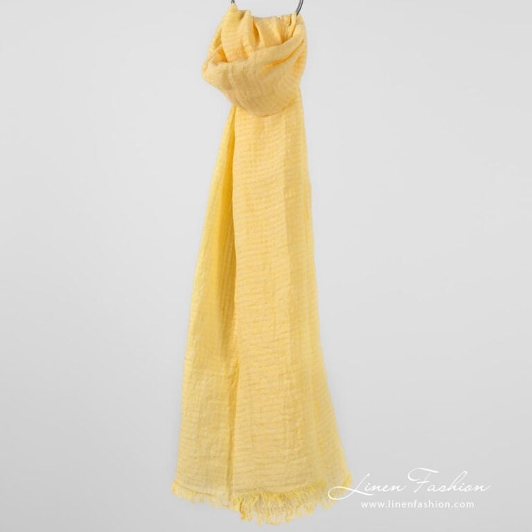 MARE yellow linen shawl