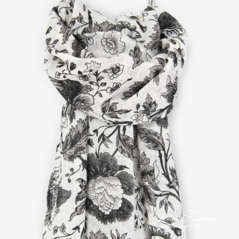 GARDENIA shawl black.