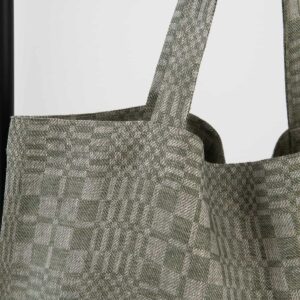 LEGGO tote bag green, traditional check pattern