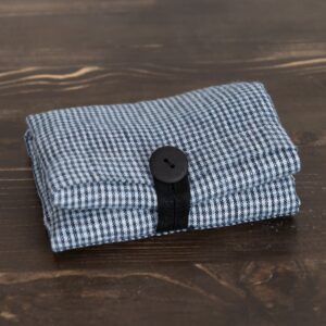 SAGA blue tote bag, folded up