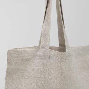natural linen bag with handles