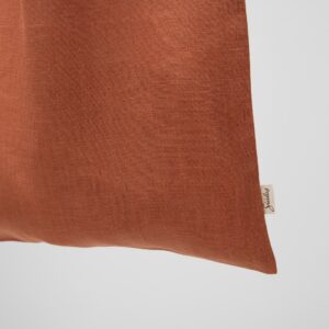 orange linen bag plain