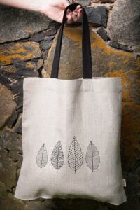 LOFI Tote bag naturfarget lin