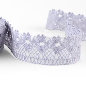 Linen lace dusty violet No. 86, 3.5cm width