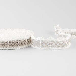 Linen lace white and natural No. 98