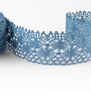 Linen lace blue No. 78, 4cm width