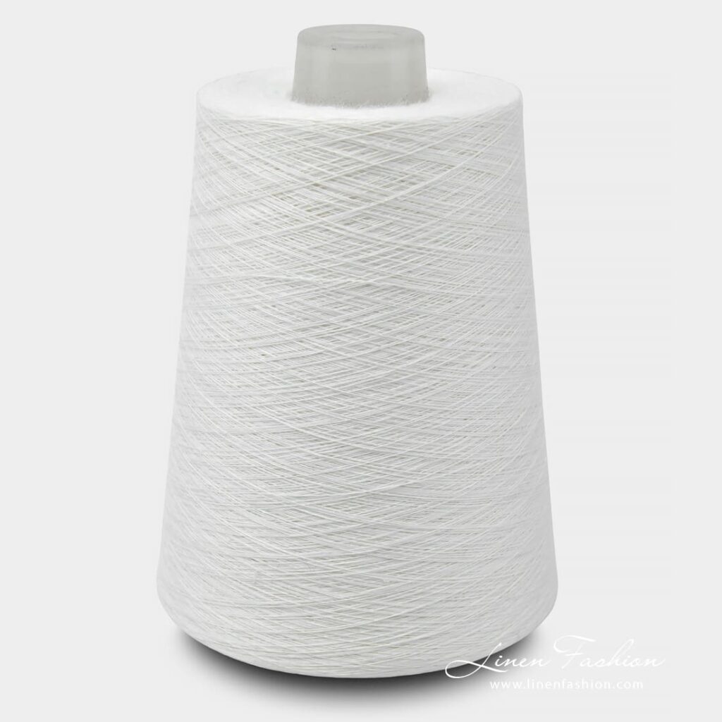 Linen Yarns In White