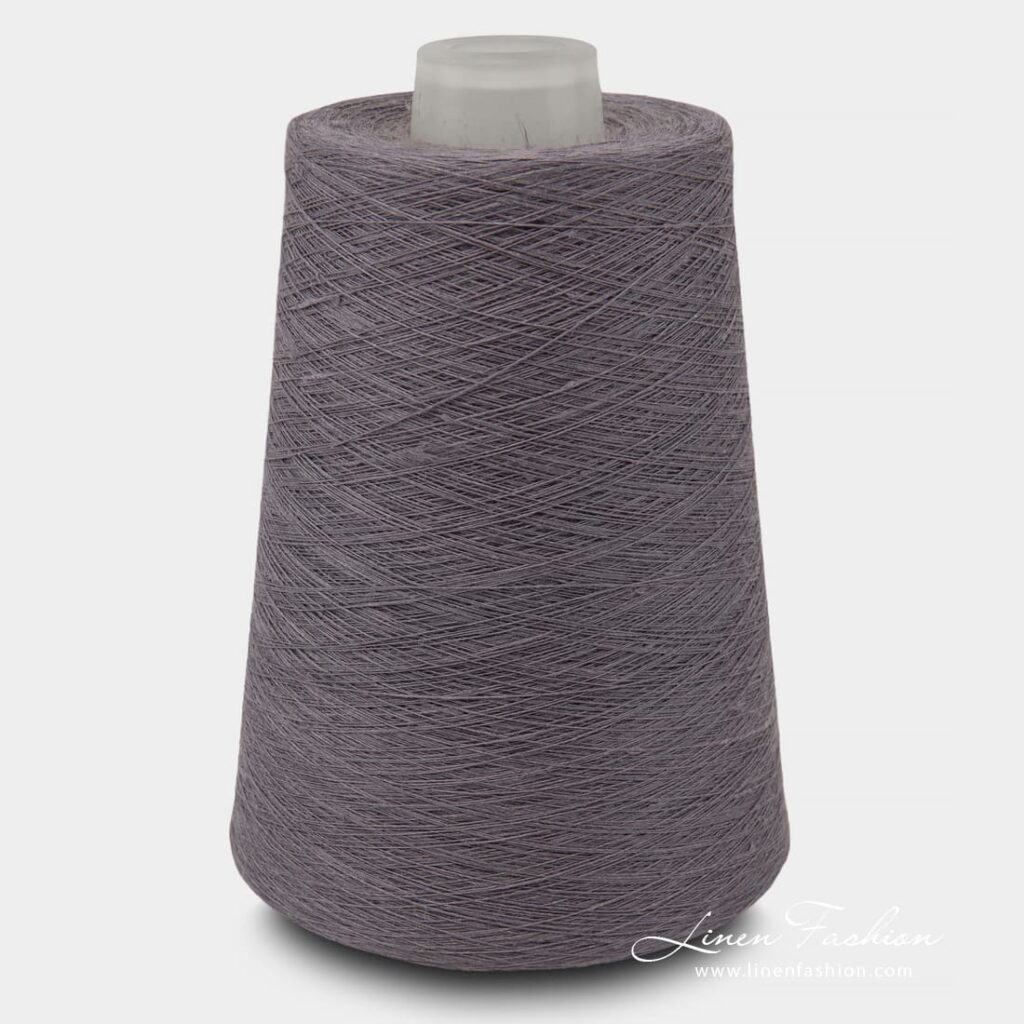 Linen Yarns In Violet Color