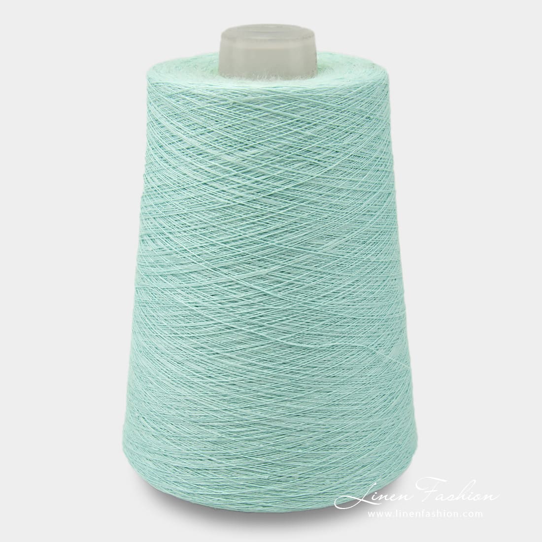 Linen yarns in mint green color - 9(9)