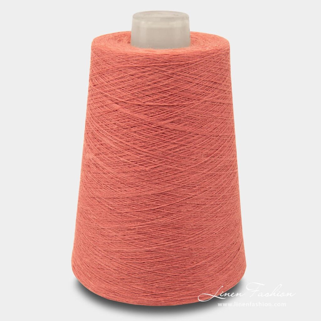 Linen Yarns In Peony Pink - 10(6)