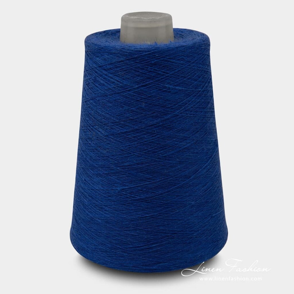 Linen Yarns In Royal Blue Color 2(9)