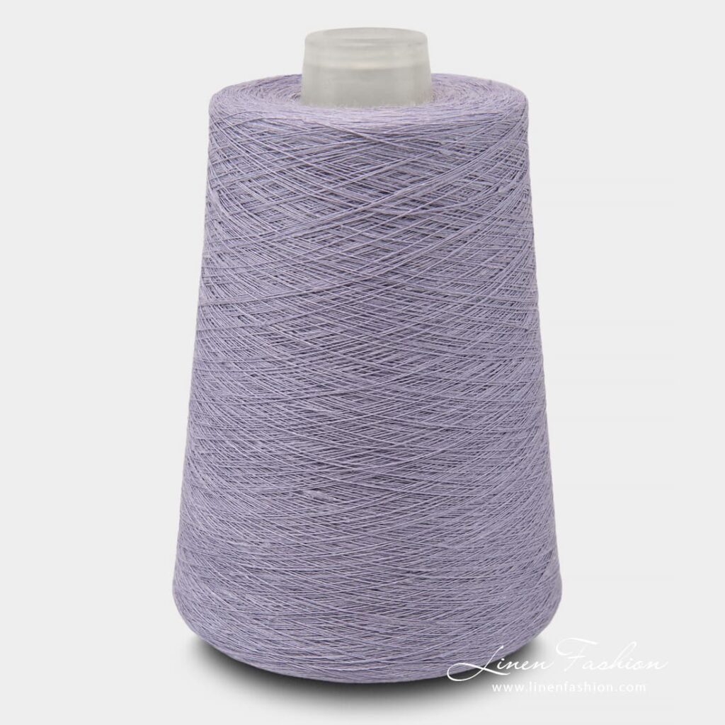 Linen Yarns In Lavender Colour