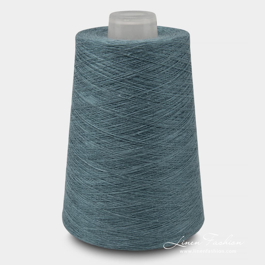 Linen Yarns In Greyish Denim Blue Colour