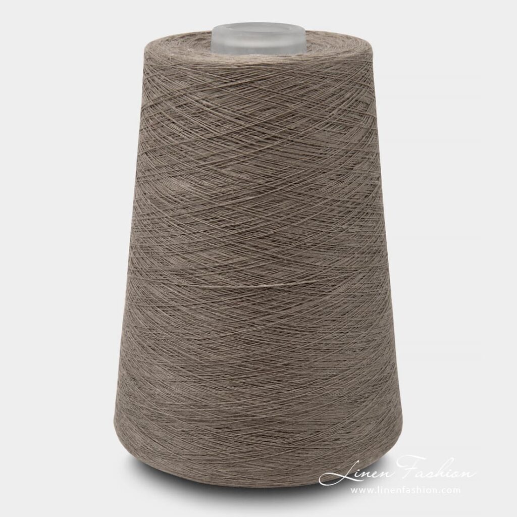 Linen Yarns In Beige Color