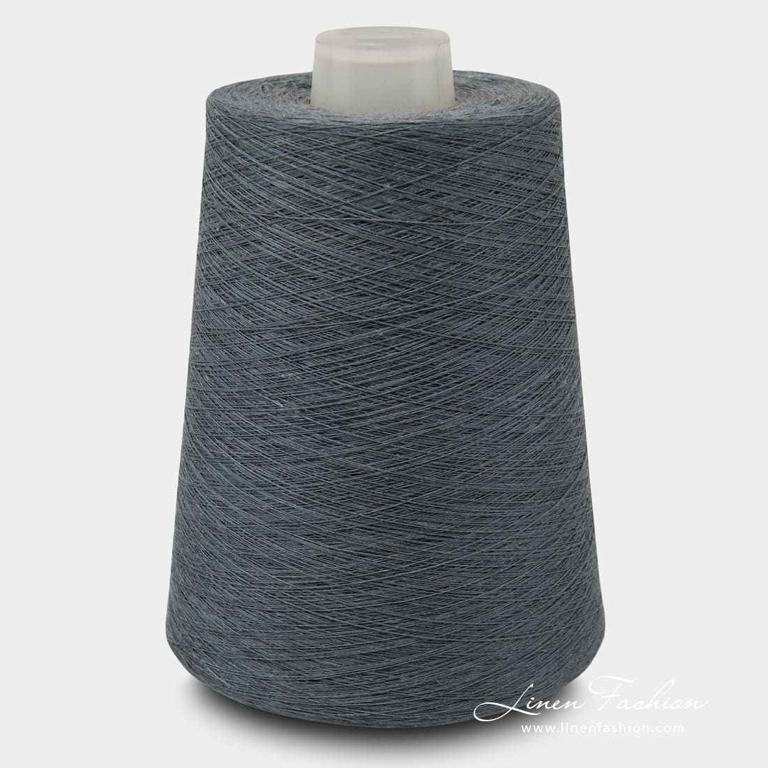 Linen Yarns In Dark Metallic Grey