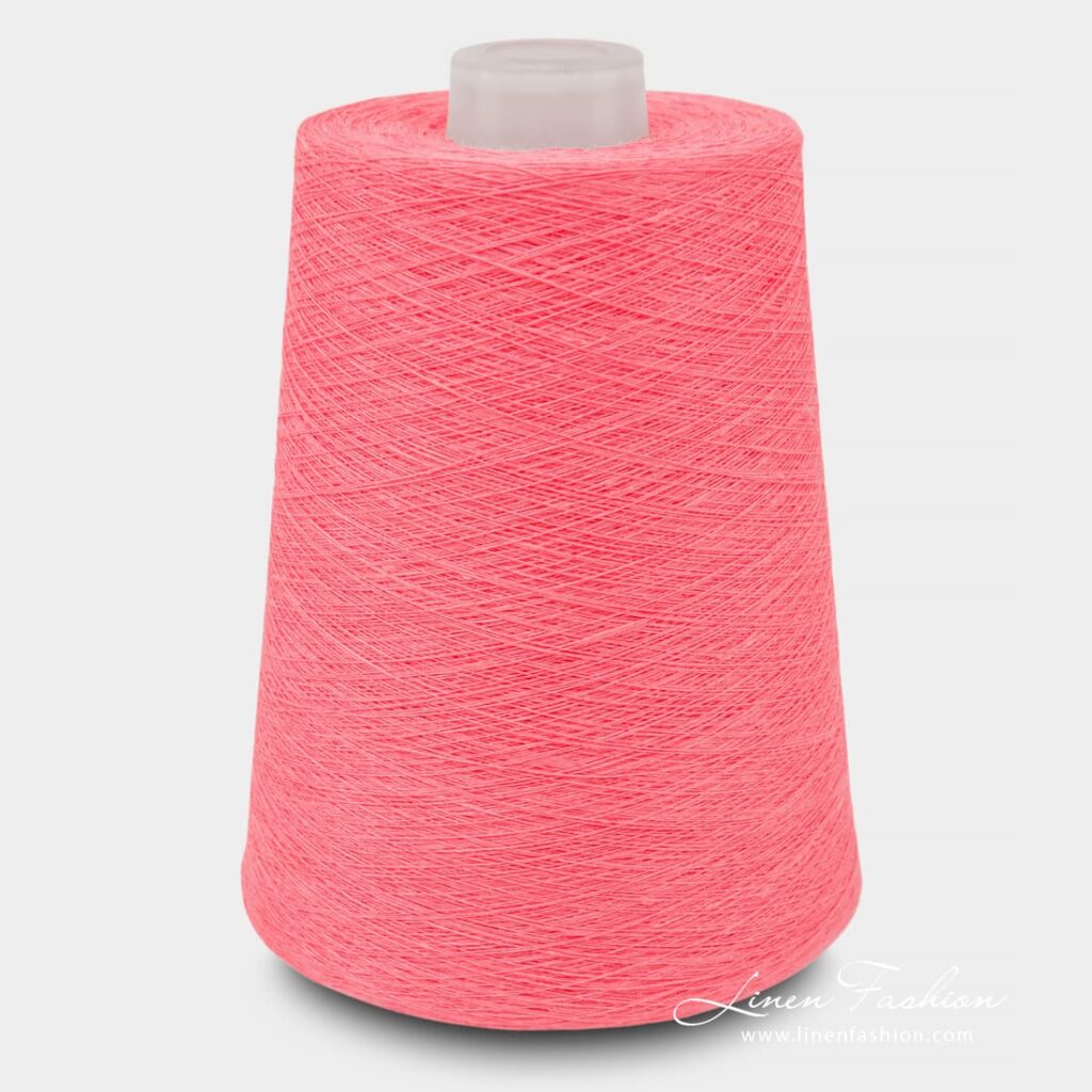 Linen Yarns In Bright Pink Color 1(1)