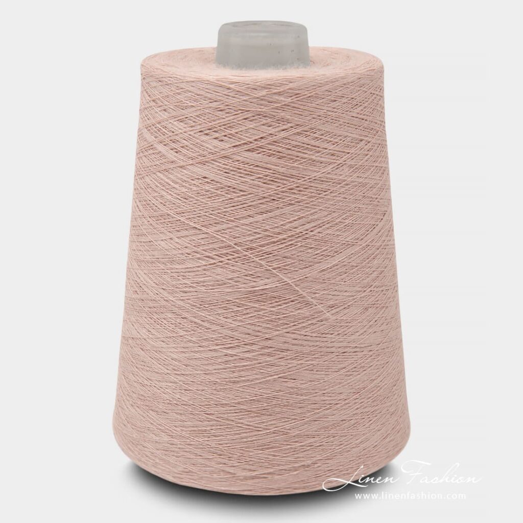 Linen Yarns In Pastel Pink Color 1(3)