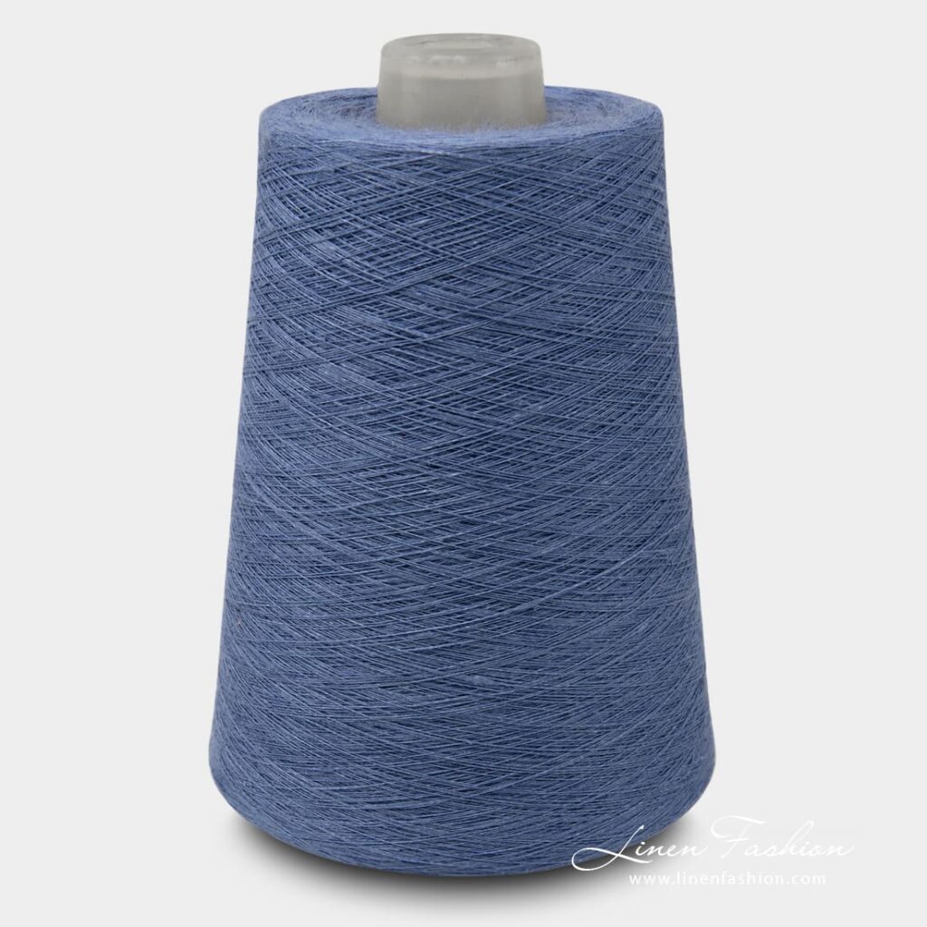Linen Yarns In Violet Blue Color 2(4)
