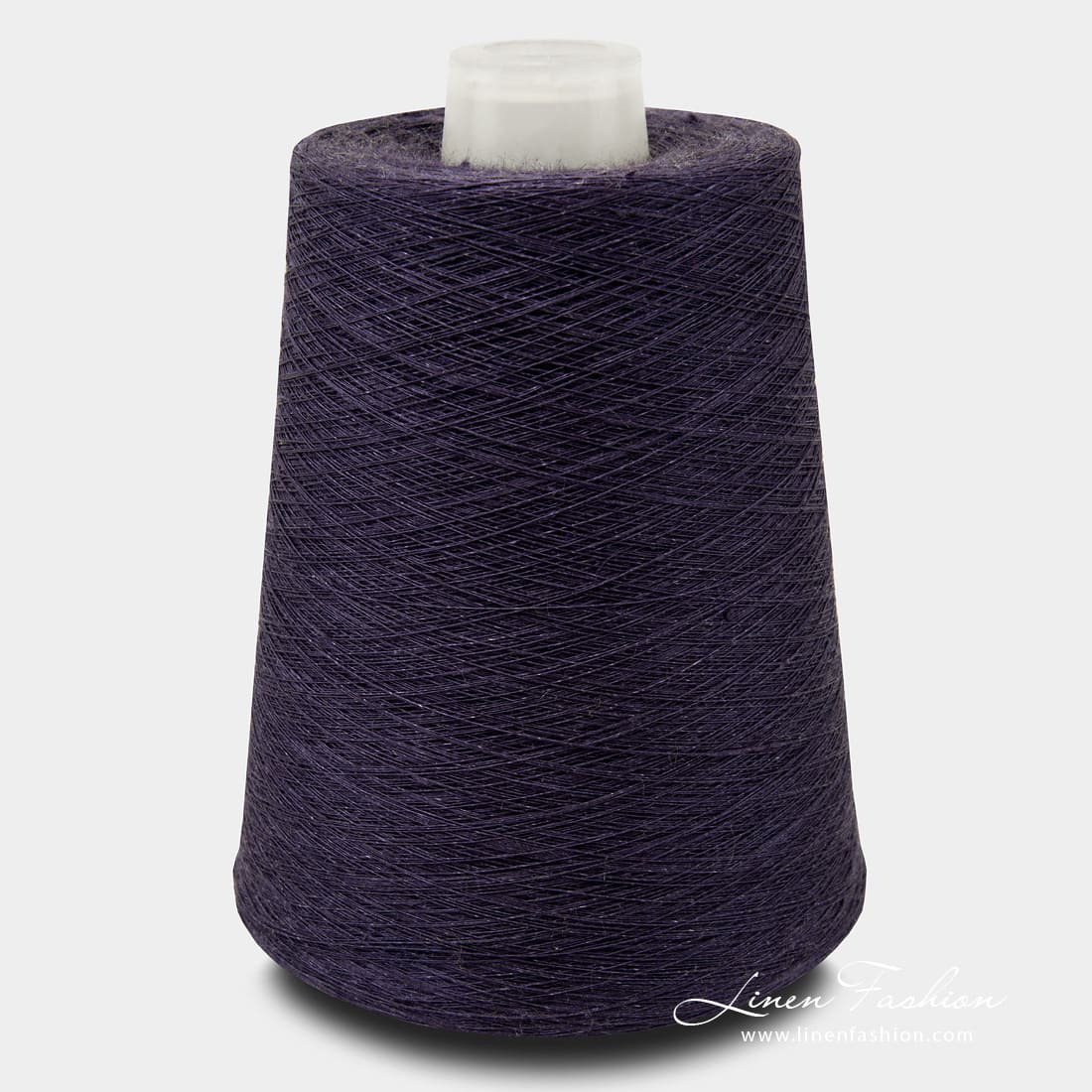 Linen yarns in dark cobalt blue color - 2(19)