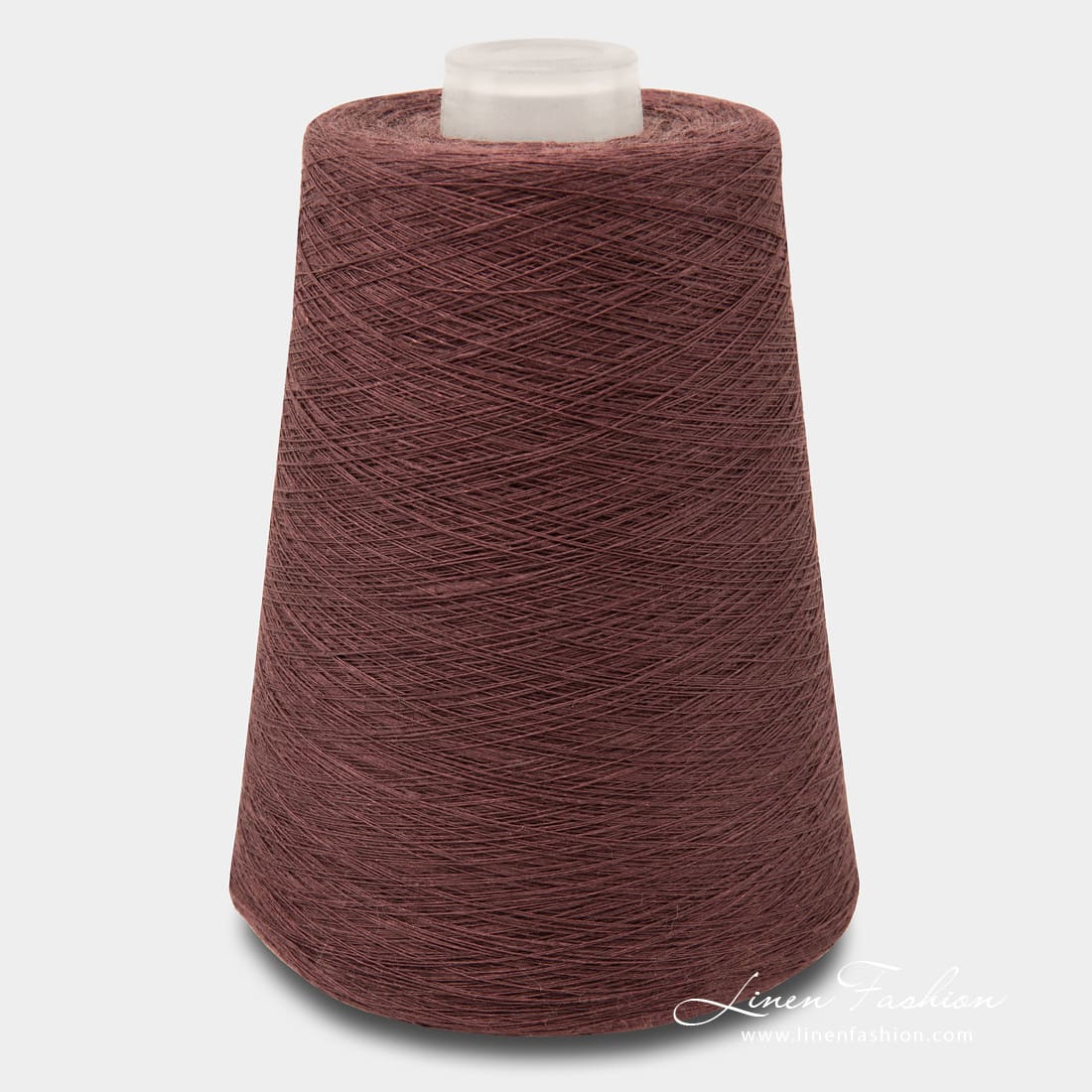 Linen Yarns In Raisin Brown Color 3(6)