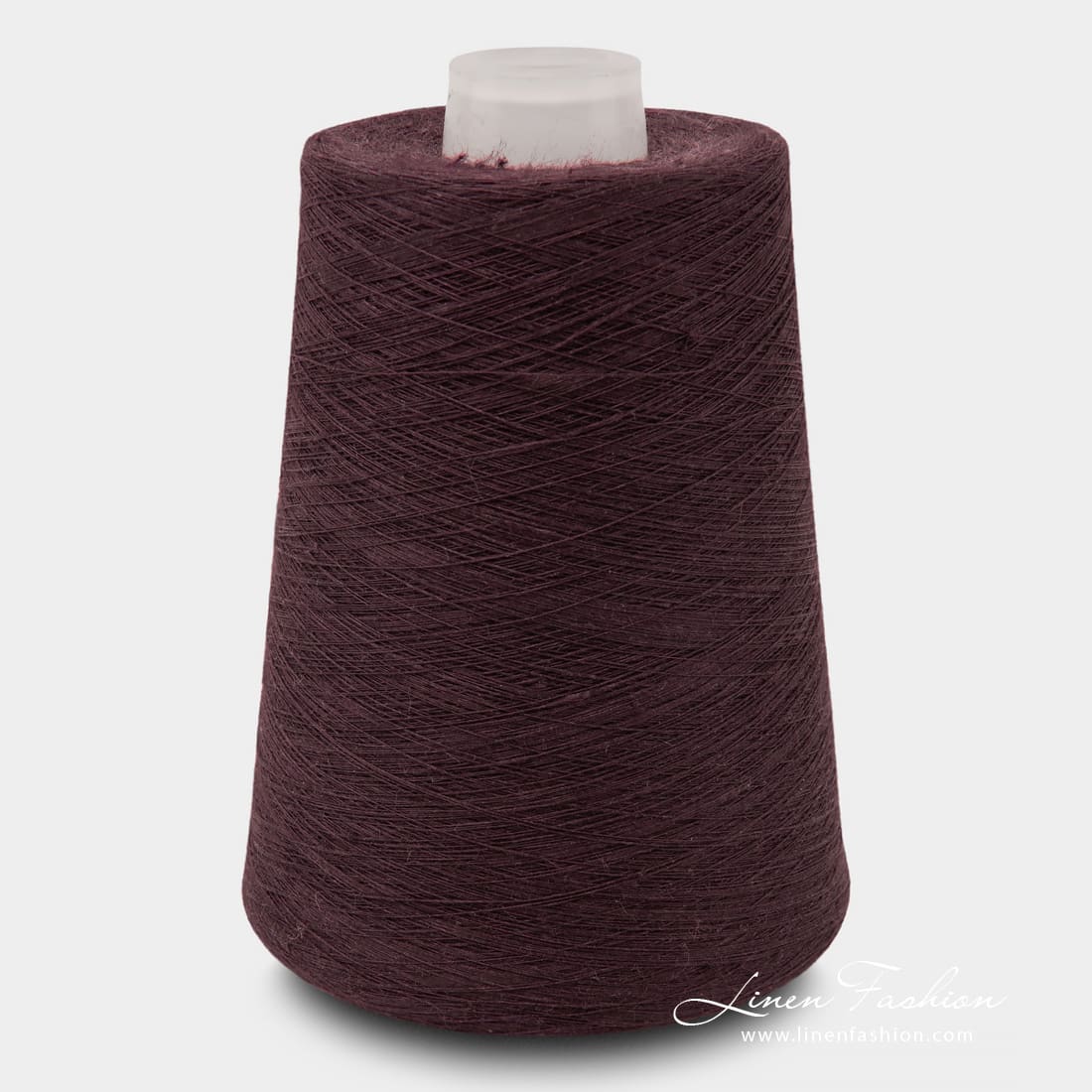 Linen Yarns In Aubergine Color 3(11)