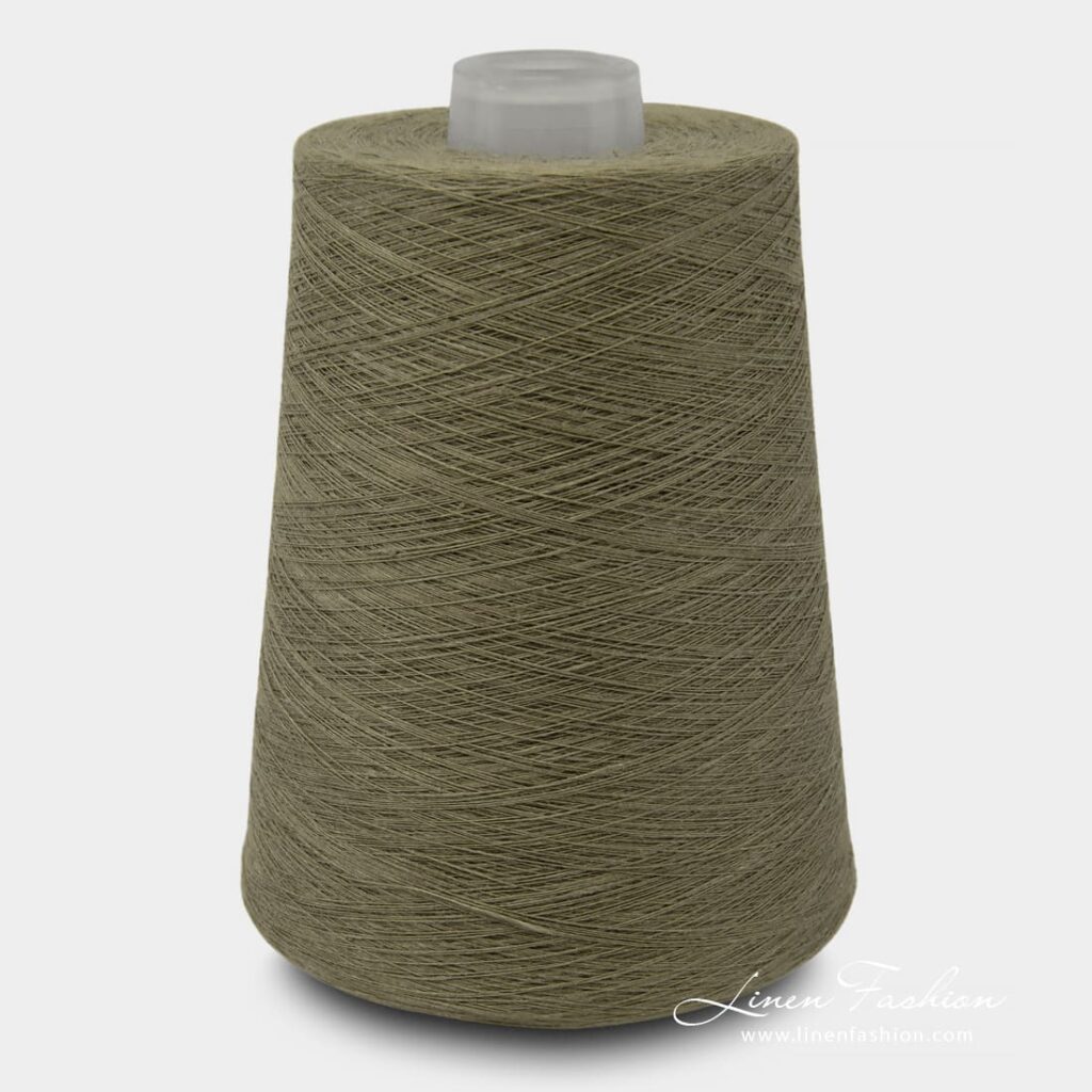 Linen Yarns In Light Tobacco Green 4(13)