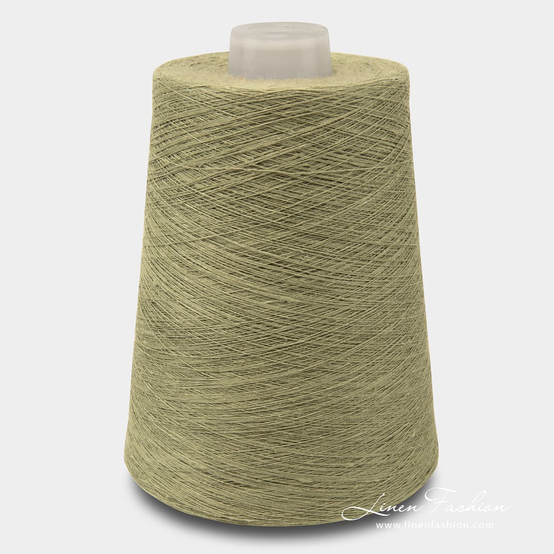 Linen Yarns In Sage Green Color - 4(23)
