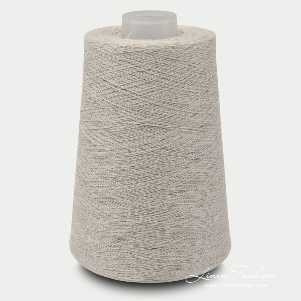 Linen Yarns In Ice Grey Color 7(7)