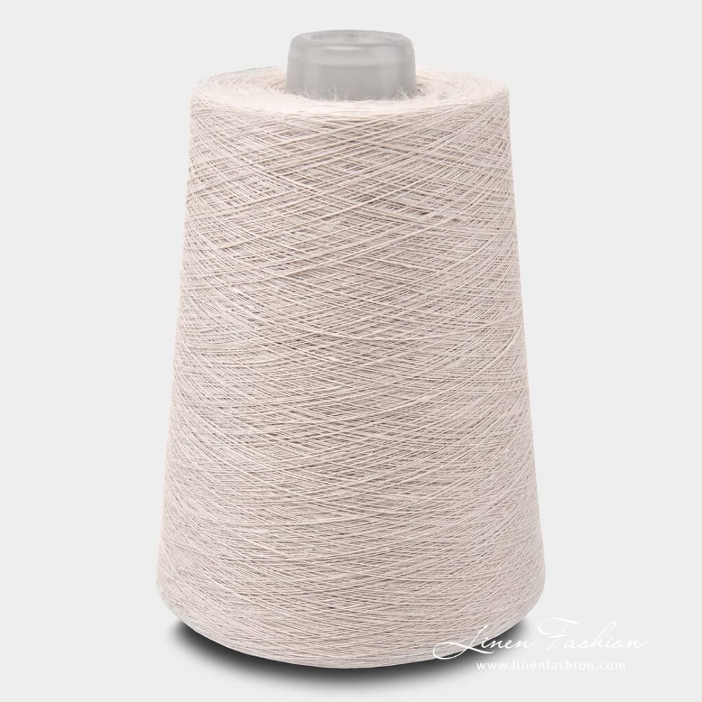 Linen yarns in pigeon grey color - 7(8)