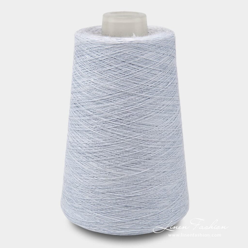 Linen yarns in light bluish grey color - 7(15)