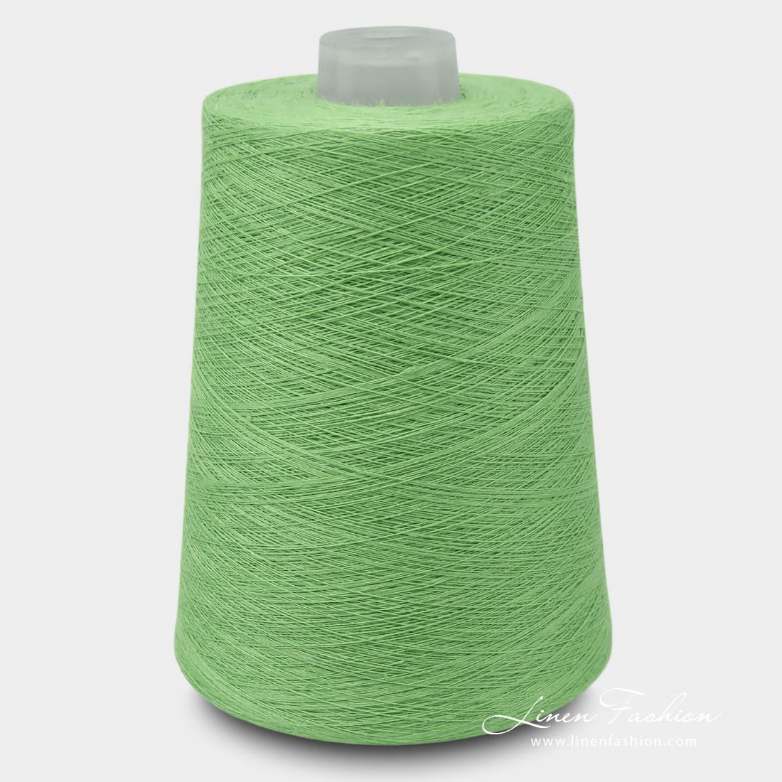 Linen Yarns In Lime Green Color