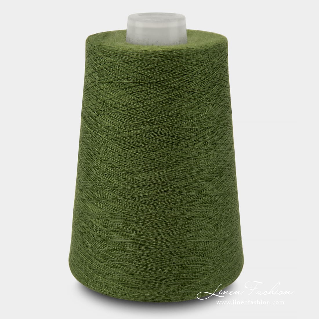 Linen Yarns In Grass Green Color 9(5)