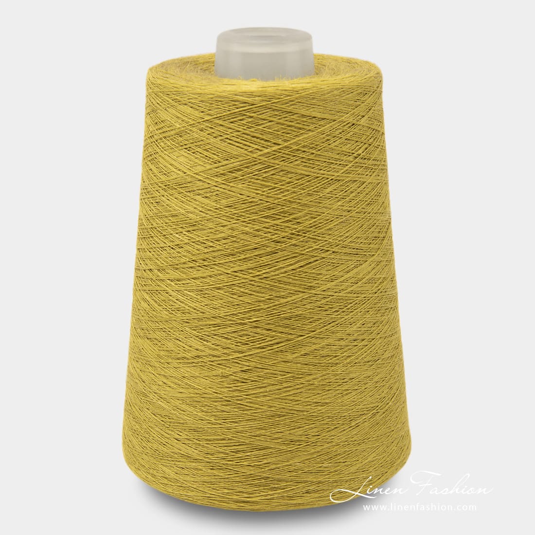 Linen yarns in yellowish green color - 9(16)