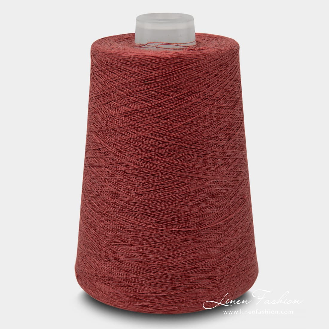 Linen Yarns In Wine Red Color 10(7)