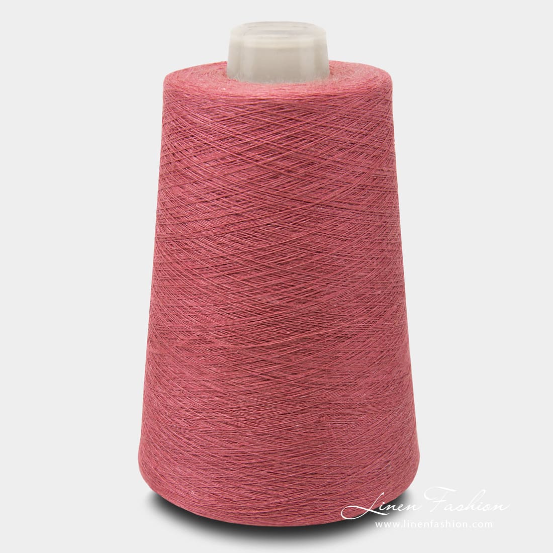 Linen Yarns In Peony Red Color - 10(9)