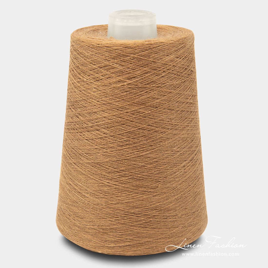 Linen yarns in light brown color - 11(4)