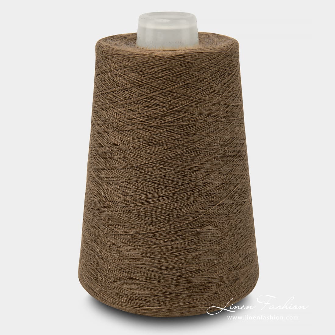 Linen Yarns In Chocolate Brown Color 11(28)