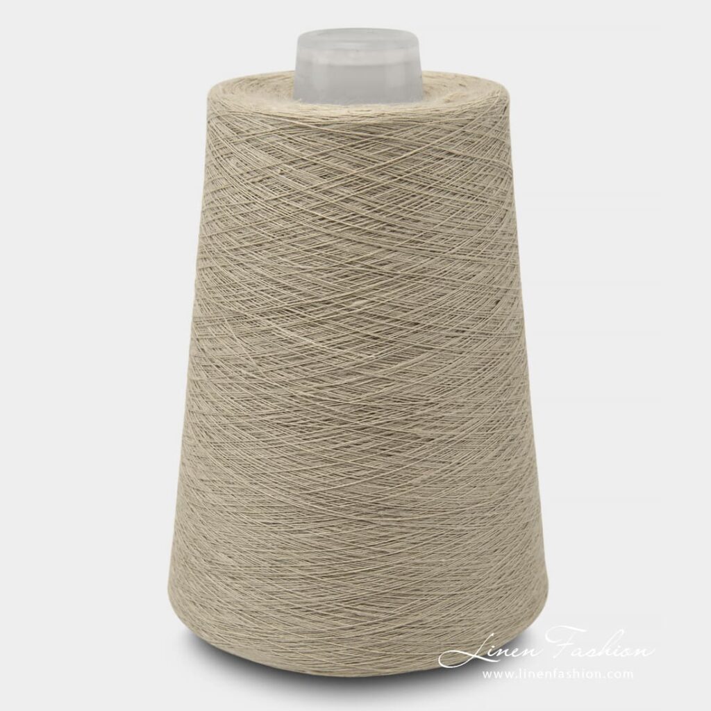 Linen Yarns Yellowish Brown Color 11(33)