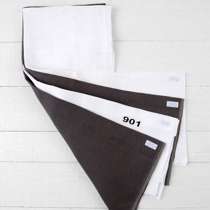 Stoffsett nr. 901 6 Linen Fabric Cuts, Set No. 901