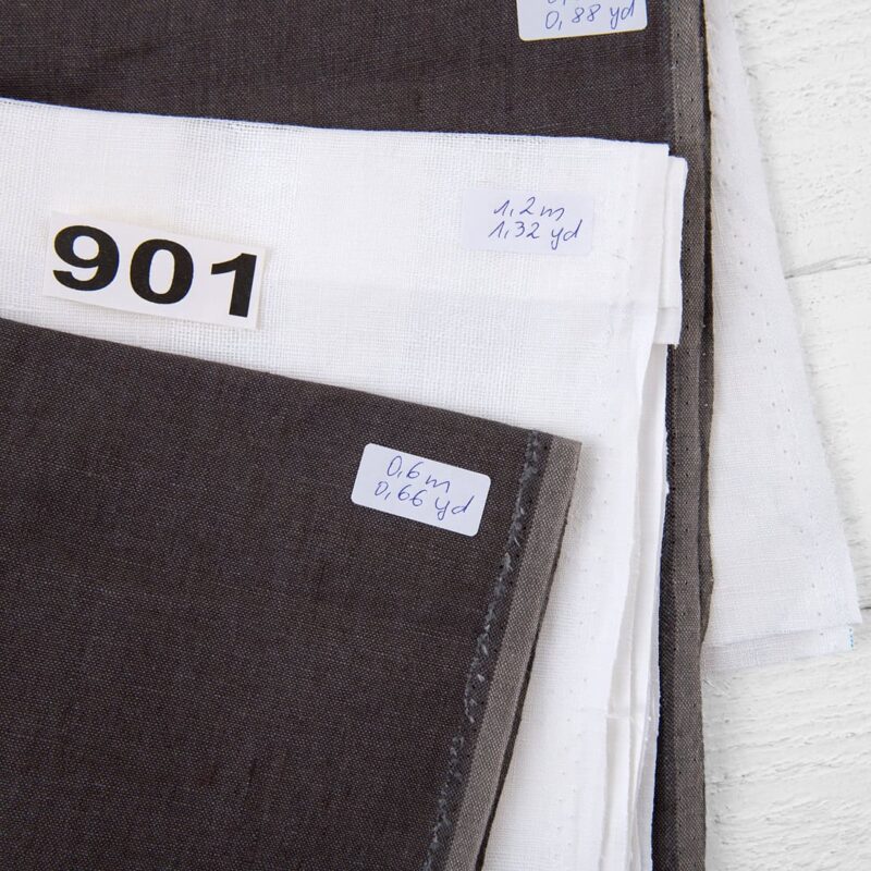 Stoffsett nr. 901 8 Linen Fabric Cuts, Set No. 901