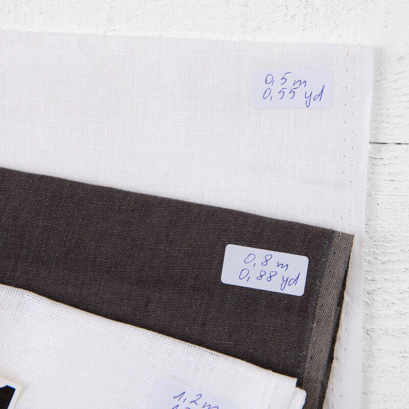 Stoffsett nr. 901 9 Linen Fabric Cuts, Set No. 901