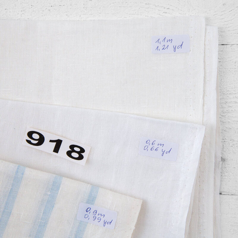 Stoffsett nr. 918 9 Linen Fabric Cuts, Set No. 918