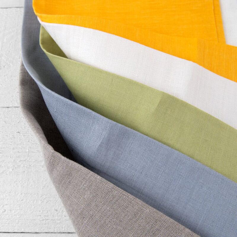 Stoffsett nr. 921 7 Linen Fabric Cuts, Set No. 921