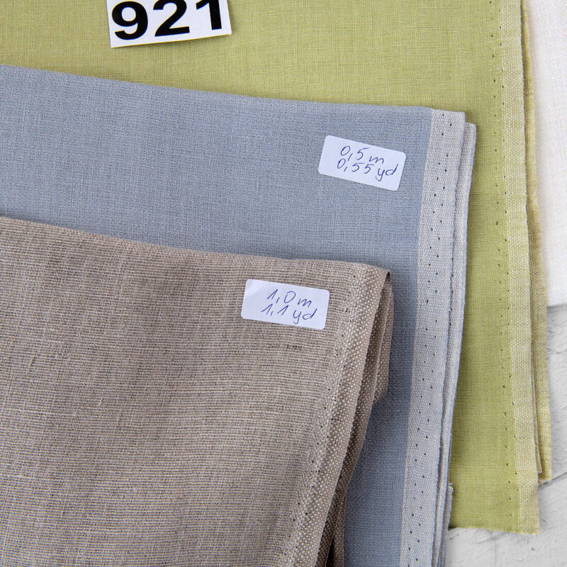Stoffsett nr. 921 8 Linen Fabric Cuts, Set No. 921