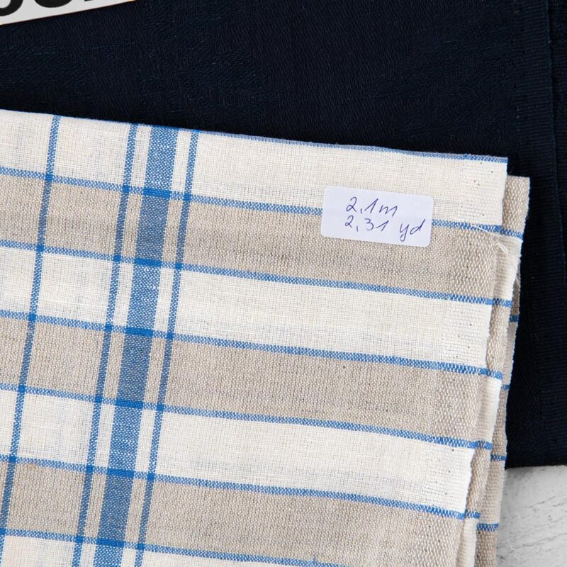 Stoffsett nr. 982 8 Linen Cotton Fabric Cuts, Set No. 982