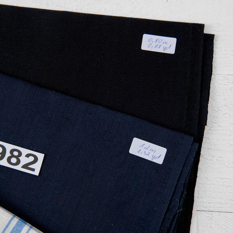 Stoffsett nr. 982 9 Linen Cotton Fabric Cuts, Set No. 982