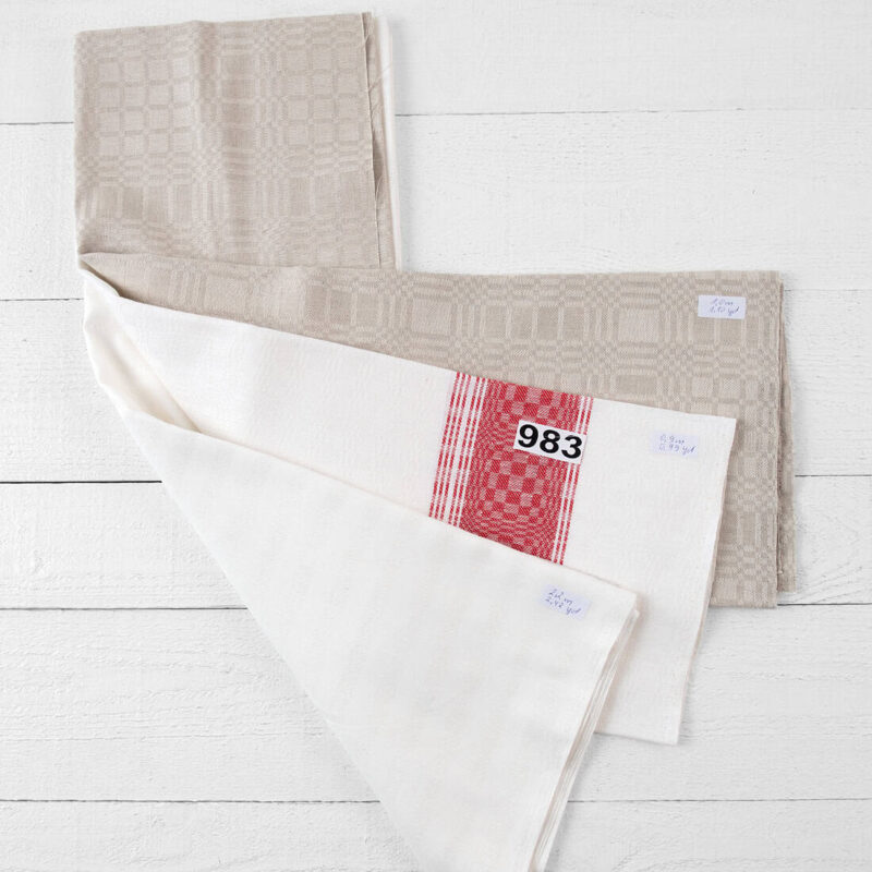 Stoffsett nr. 983 6 Linen Cotton Fabric Cuts, Set No. 983